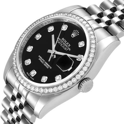 rolex datejust 36 diamond bezel.